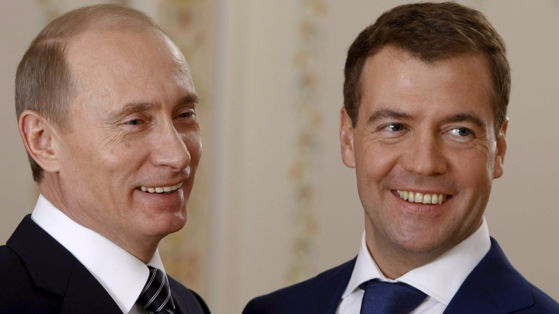 Vladimir Putin Russian President and Dmitry Medvedev wallpaper 1920x1080