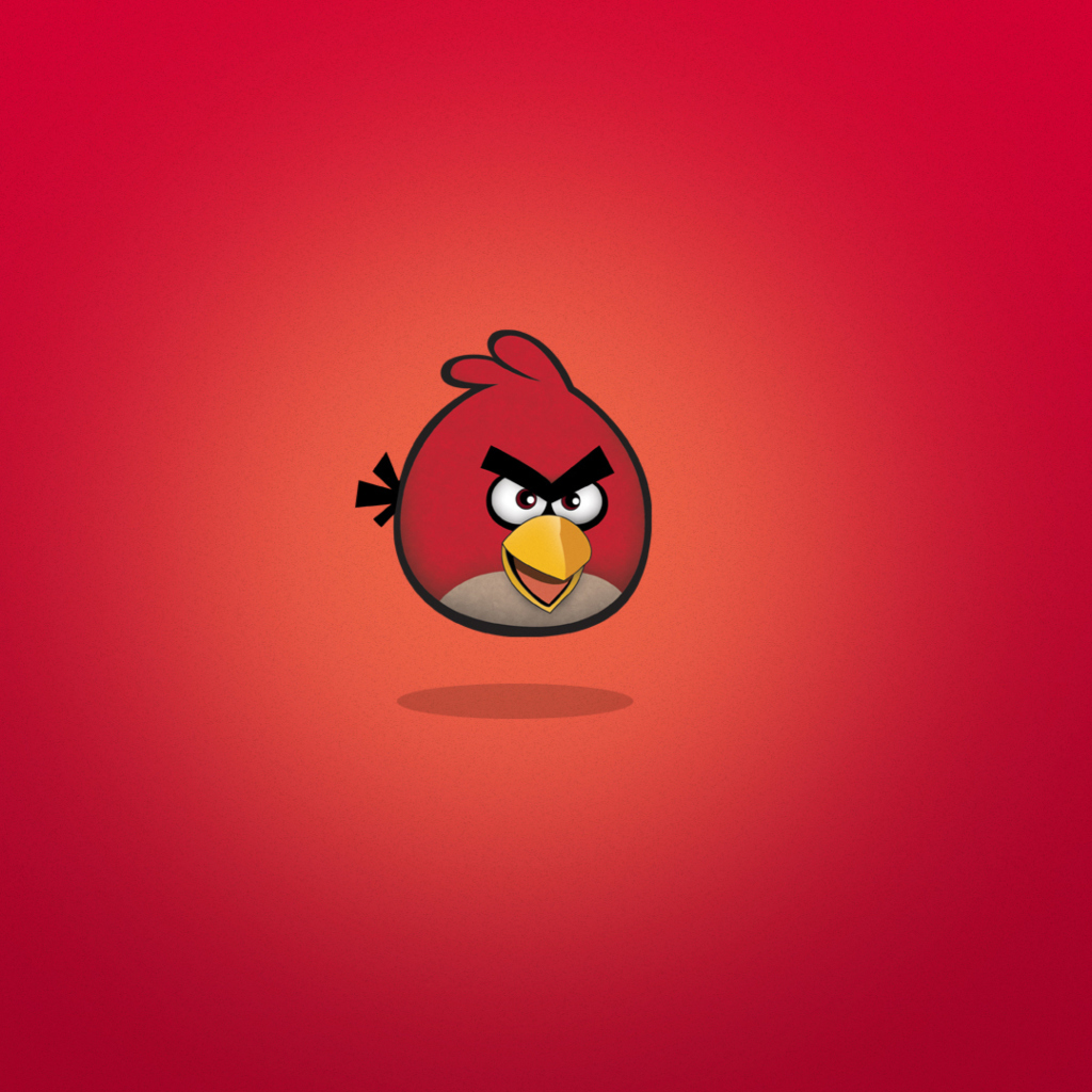Das Angry Birds Red Wallpaper 1024x1024