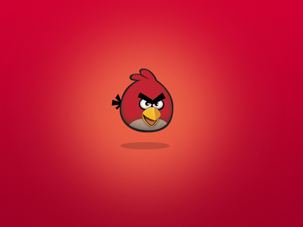 Обои Angry Birds Red 1024x768