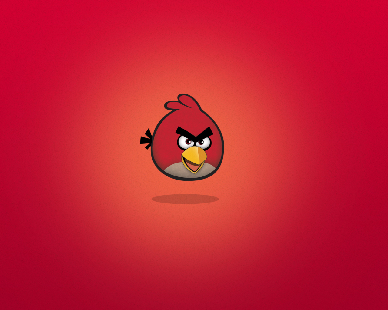 Fondo de pantalla Angry Birds Red 1280x1024