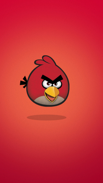 Обои Angry Birds Red 360x640