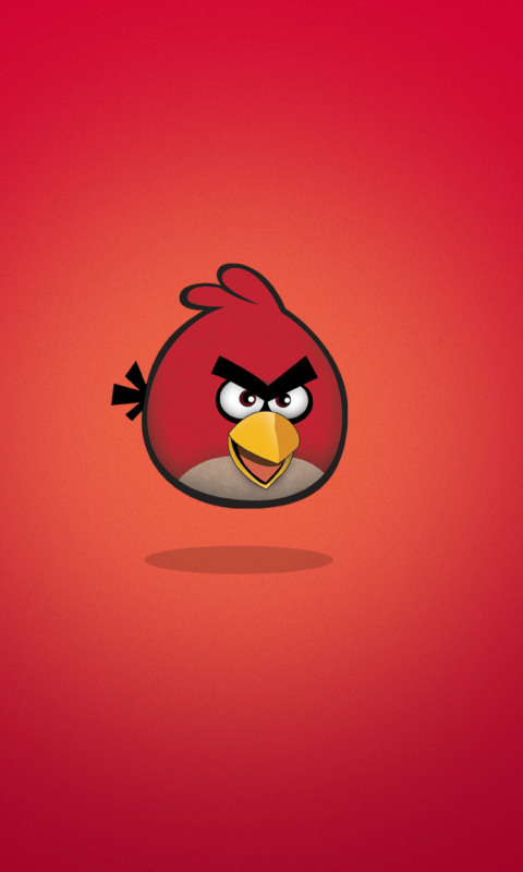 Обои Angry Birds Red 480x800
