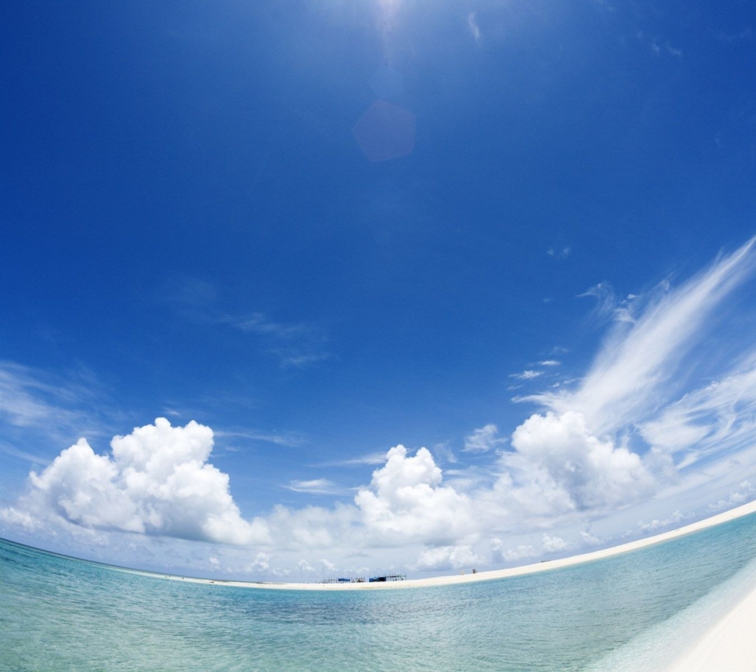 Das Beach Panorama Wallpaper 1080x960