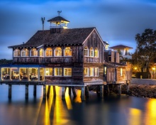 San Diego Pier in Evening wallpaper 220x176