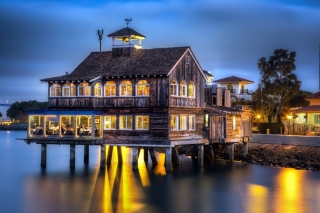 Kostenloses San Diego Pier in Evening Wallpaper für Android, iPhone und iPad