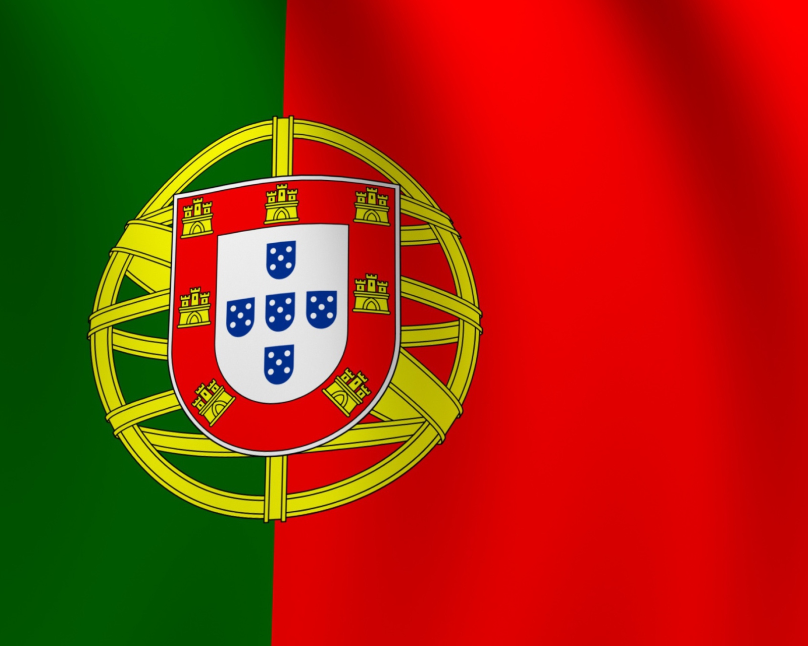 Обои Portugal Flag 1600x1280