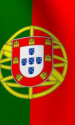 Das Portugal Flag Wallpaper 240x400