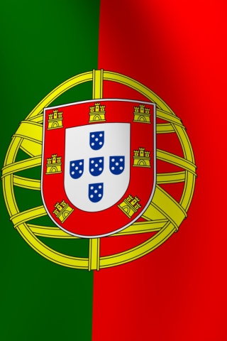 Das Portugal Flag Wallpaper 320x480