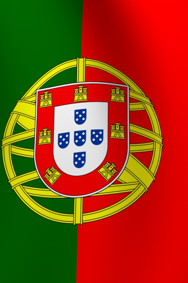 Das Portugal Flag Wallpaper 640x960