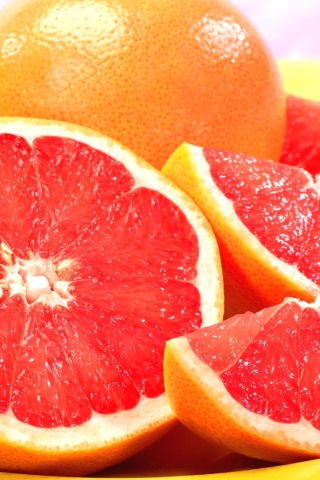 Red Grapefruit wallpaper 320x480