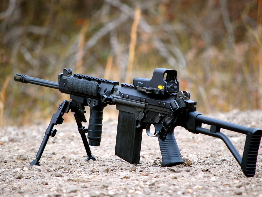 Sfondi FN FAL Semi Automatic Rifle 1024x768