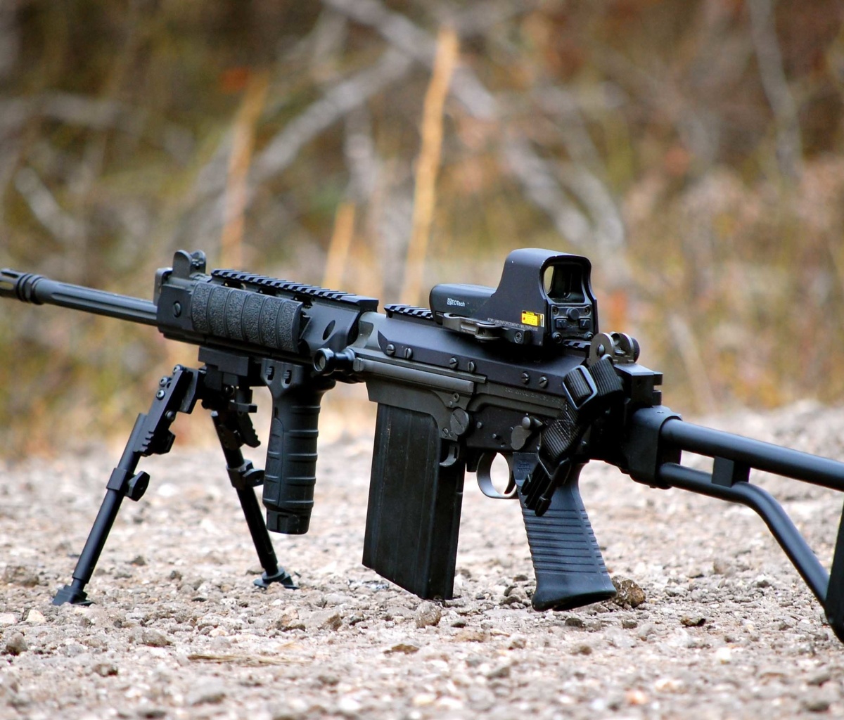 Обои FN FAL Semi Automatic Rifle 1200x1024
