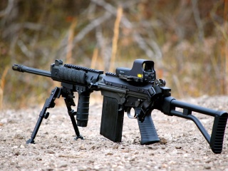 FN FAL Semi Automatic Rifle wallpaper 320x240