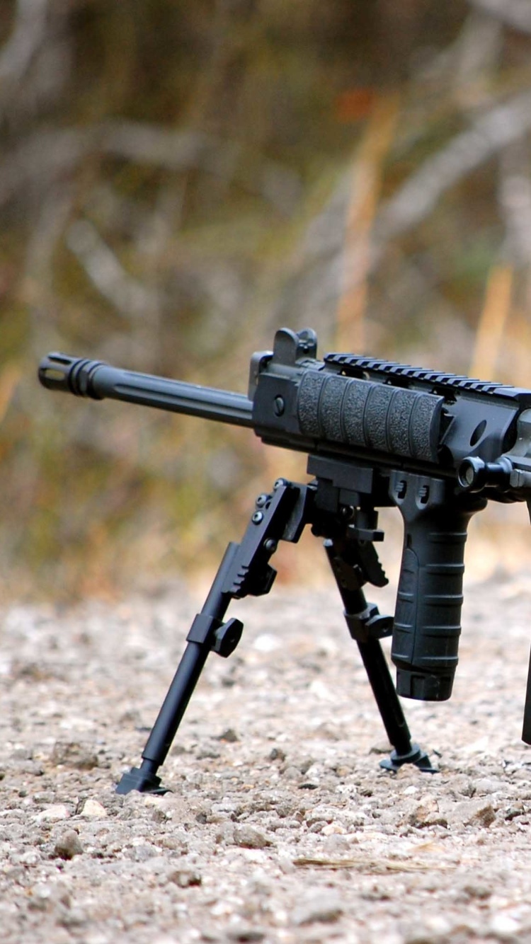 Fondo de pantalla FN FAL Semi Automatic Rifle 750x1334