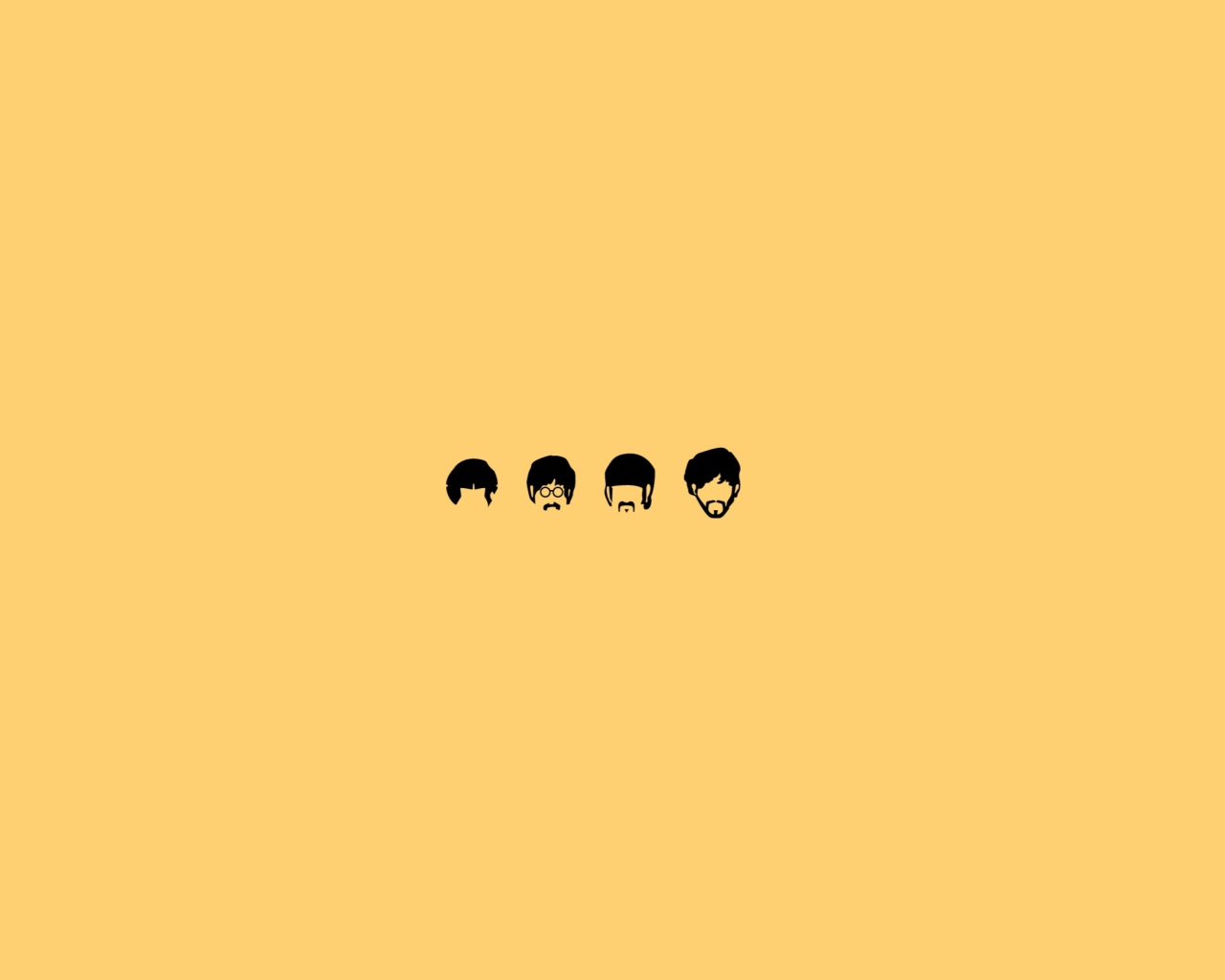 Das The Beatles Illustration Wallpaper 1280x1024