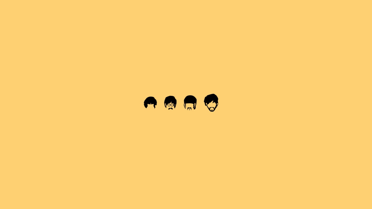 The Beatles Illustration wallpaper 1280x720