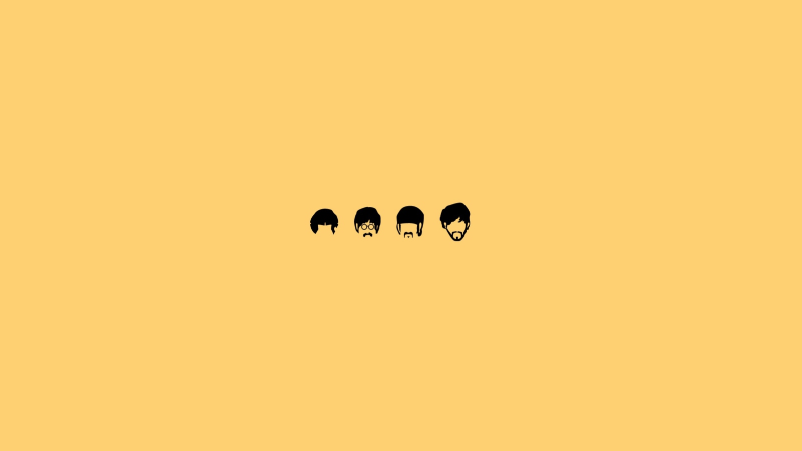 The Beatles Illustration wallpaper 1600x900