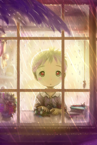 Lonely Child wallpaper 320x480