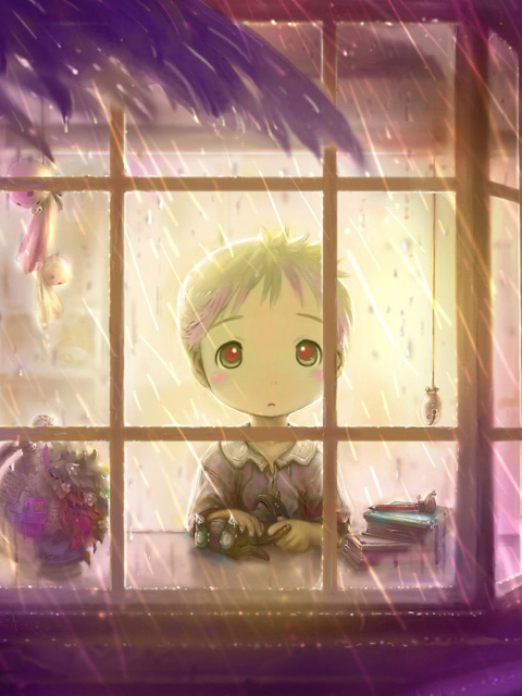 Lonely Child wallpaper 480x640