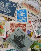 Postage stamp wallpaper 176x220