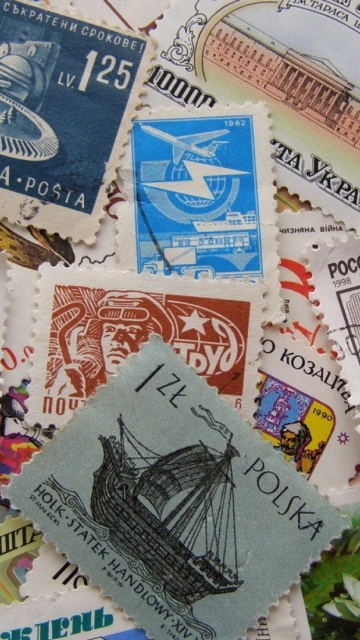 Postage stamp wallpaper 360x640