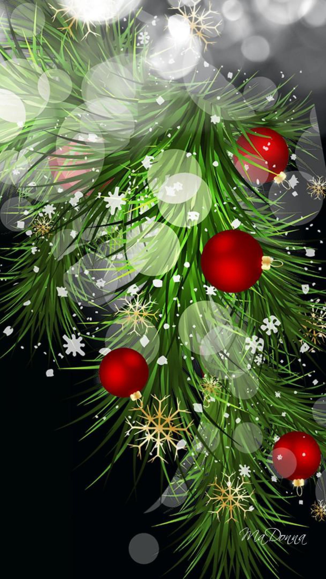 Das Bright Christmas Wallpaper 1080x1920