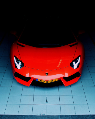 Red Lamborghini Aventador - Fondos de pantalla gratis para Nokia Asha 311