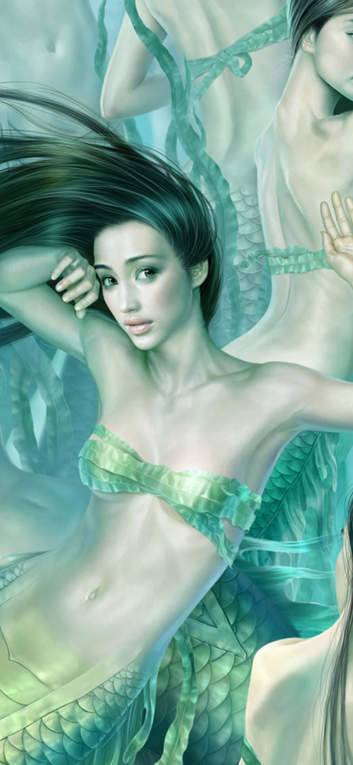 Fantasy Mermaids wallpaper 1170x2532