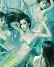 Das Fantasy Mermaids Wallpaper 176x220