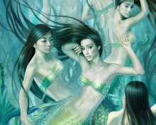 Fantasy Mermaids wallpaper 220x176