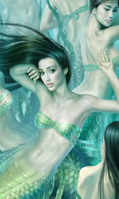 Fantasy Mermaids wallpaper 240x400