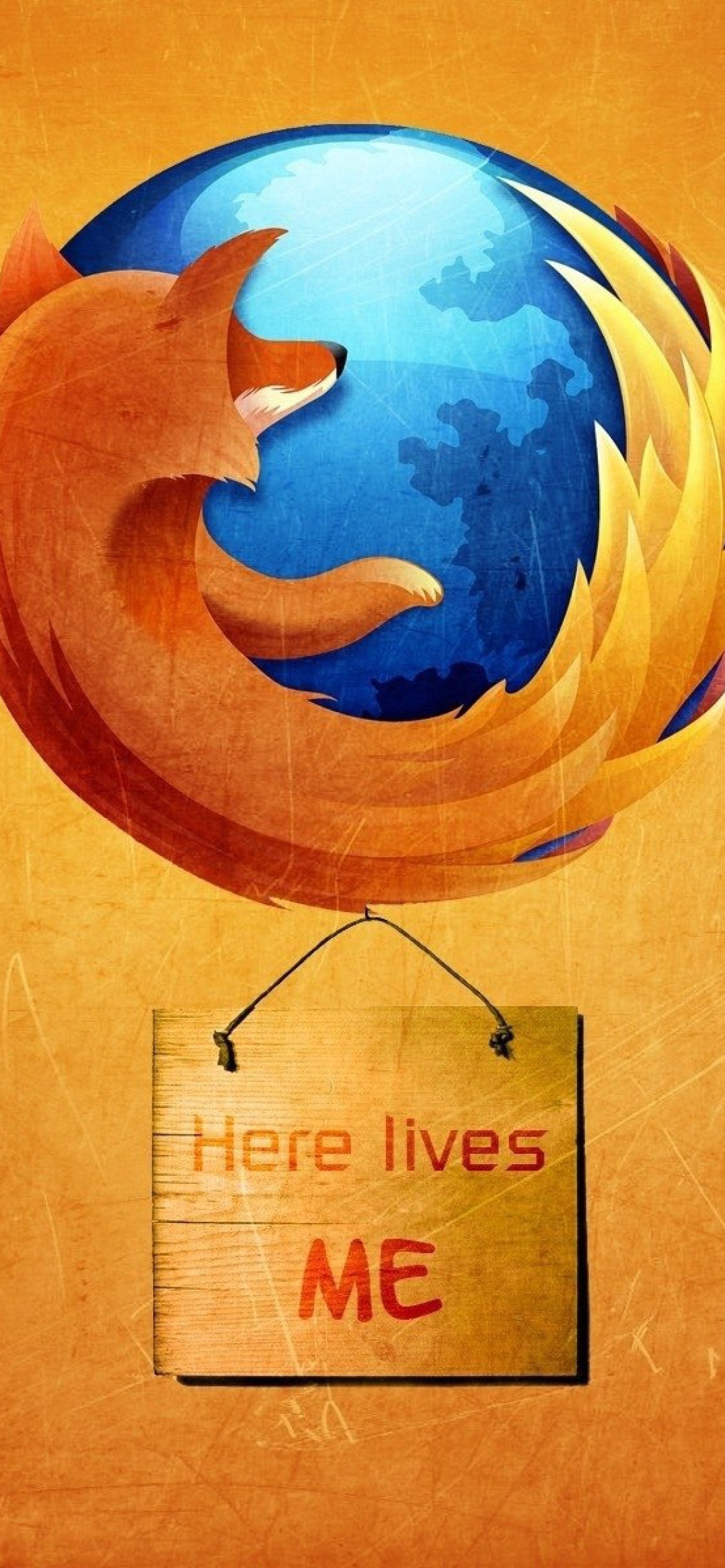 Das Firefox Internet Shield Wallpaper 1170x2532