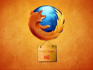 Das Firefox Internet Shield Wallpaper 320x240