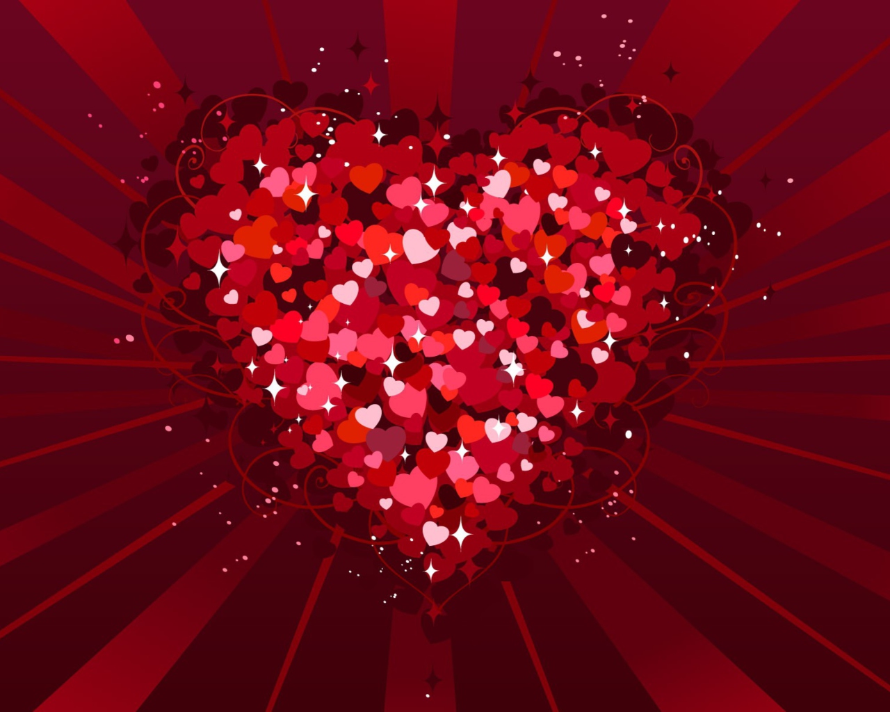Das Big Red Heart Wallpaper 1280x1024