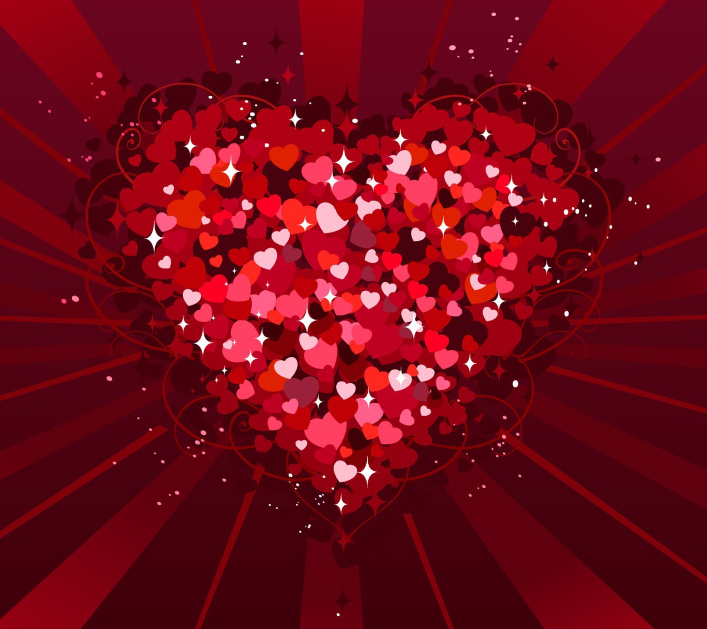 Das Big Red Heart Wallpaper 1440x1280
