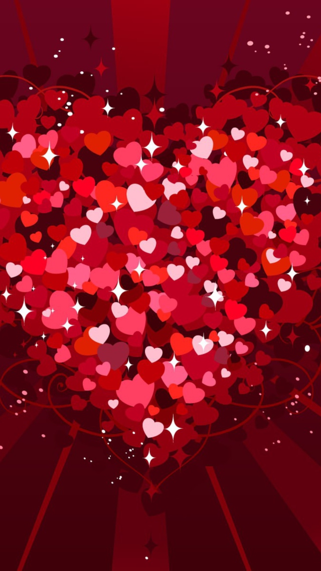 Big Red Heart wallpaper 640x1136