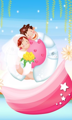 Screenshot №1 pro téma The Couple Love Boat 240x400