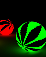 Screenshot №1 pro téma Neon Weed Balls 176x220