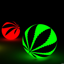 Neon Weed Balls wallpaper 208x208