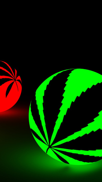 Screenshot №1 pro téma Neon Weed Balls 360x640