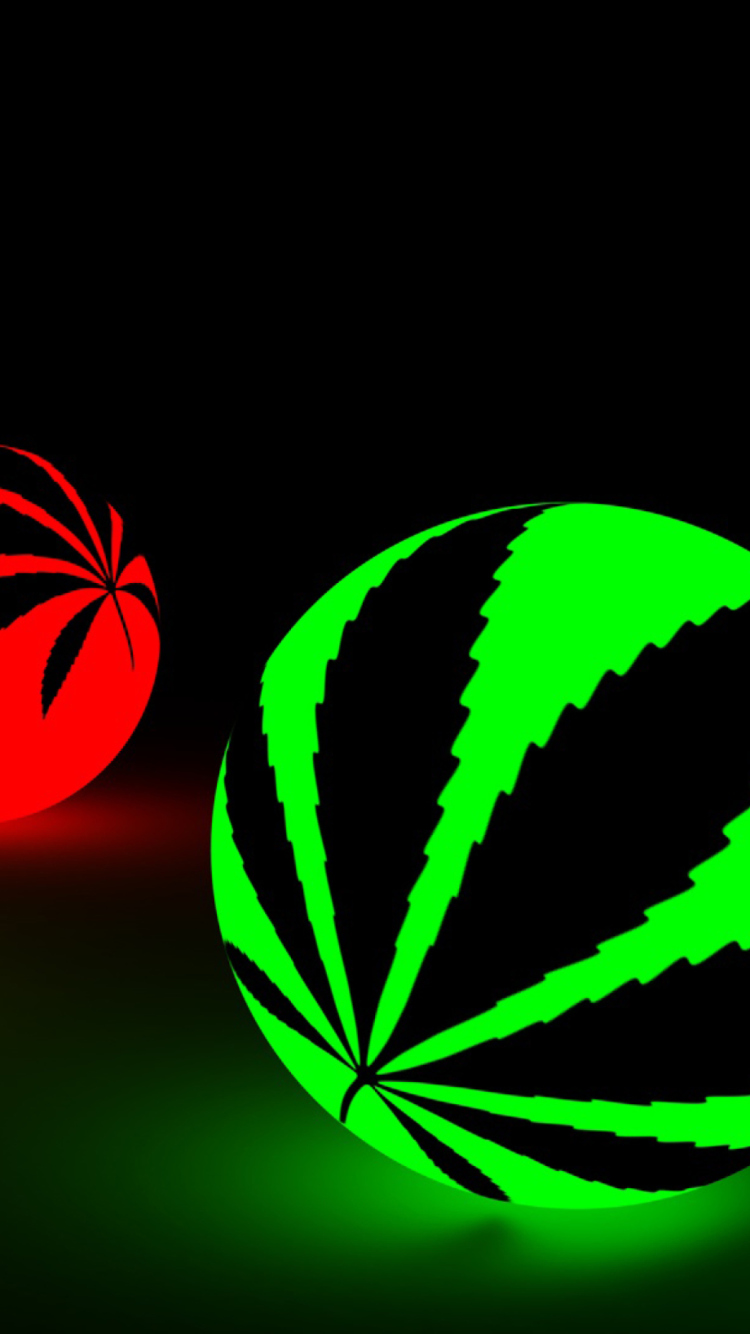 Screenshot №1 pro téma Neon Weed Balls 750x1334