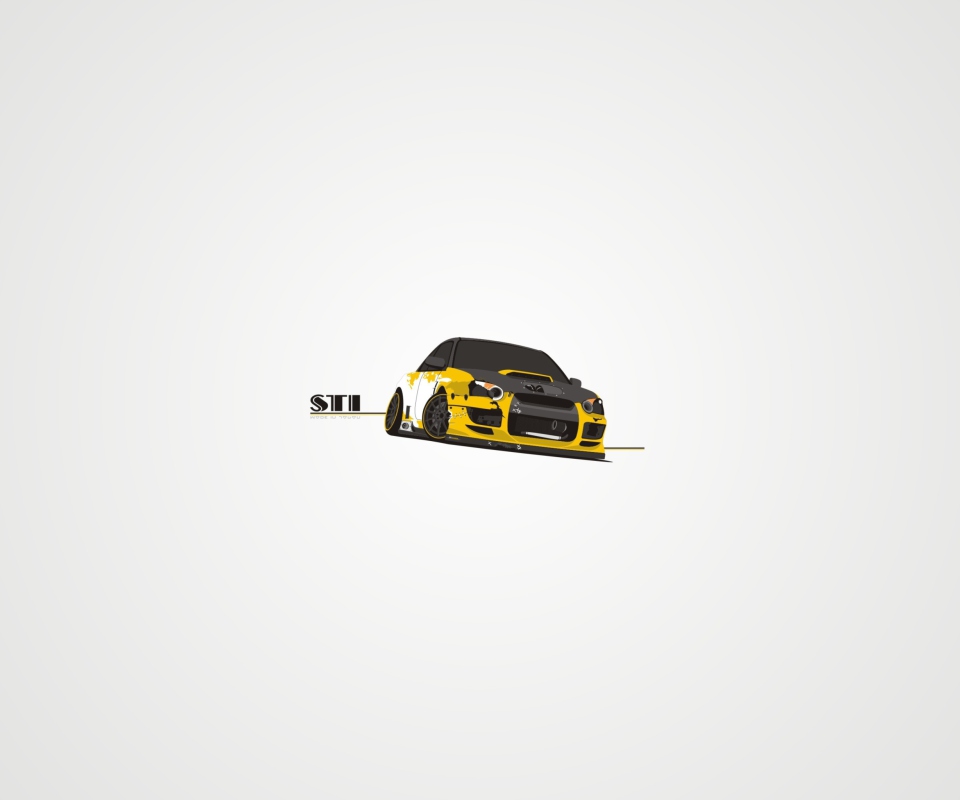 Subaru STI wallpaper 960x800