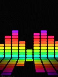 Das Colorful Beats Wallpaper 240x320