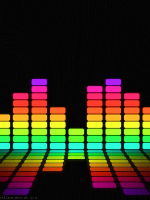 Fondo de pantalla Colorful Beats 480x640