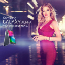 Samsung Galaxy Alpha Advertisement with Doutzen Kroes wallpaper 128x128