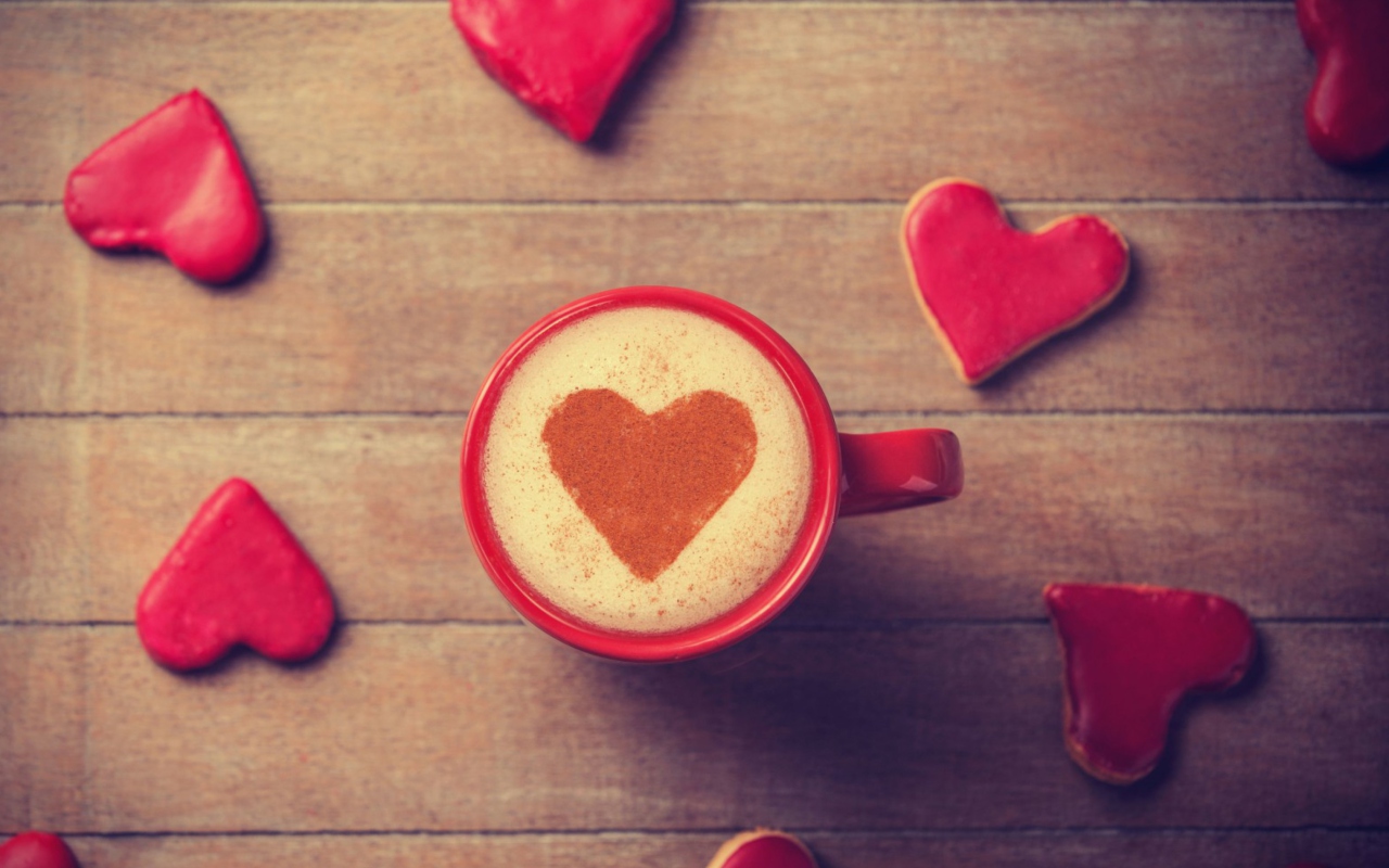 Coffee Made With Love wallpaper 1280x800