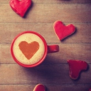 Das Coffee Made With Love Wallpaper 128x128