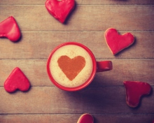 Das Coffee Made With Love Wallpaper 220x176