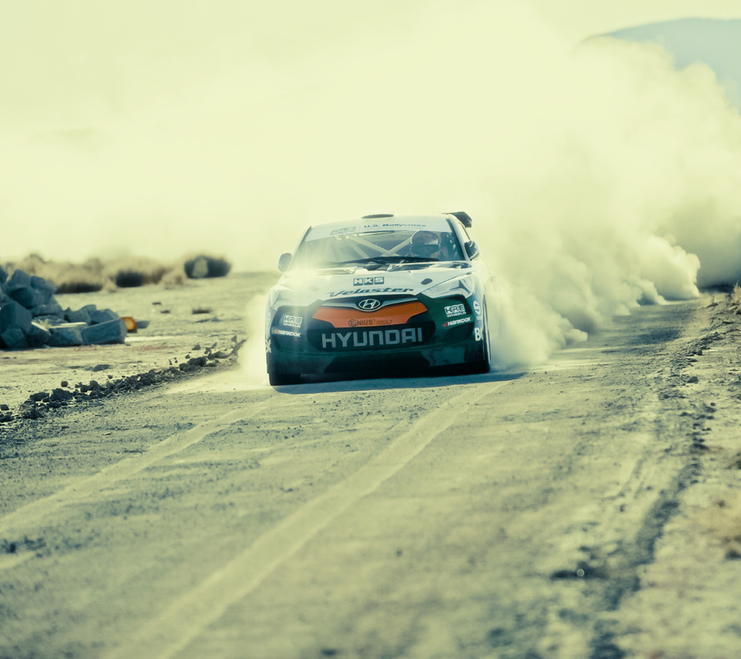 Das Hyundai Veloster Rally Car Wallpaper 1080x960