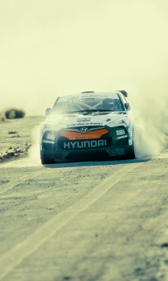 Обои Hyundai Veloster Rally Car 240x400